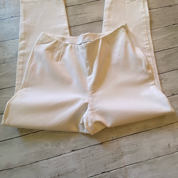 Chicos womens white pants side zipper (8) - Picture 3 of 6